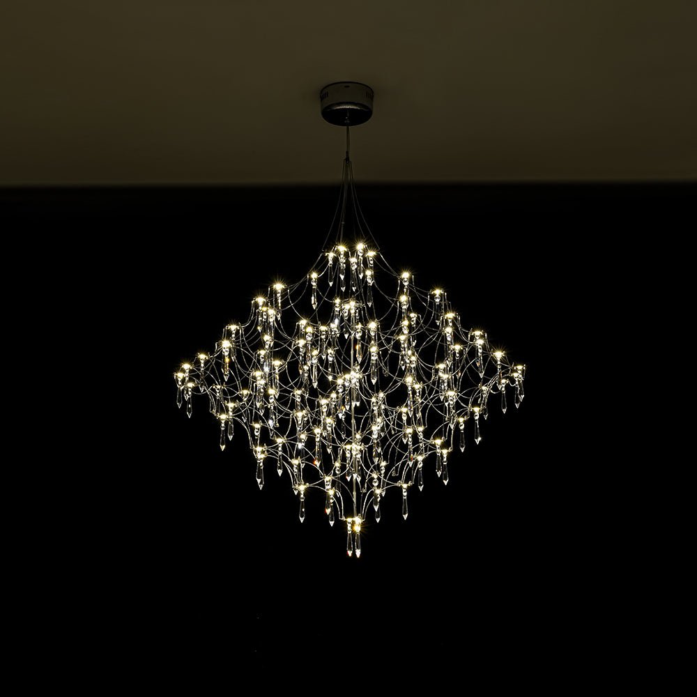 Galaxy Glam Luxury LED Starlight Crystal Chandelier