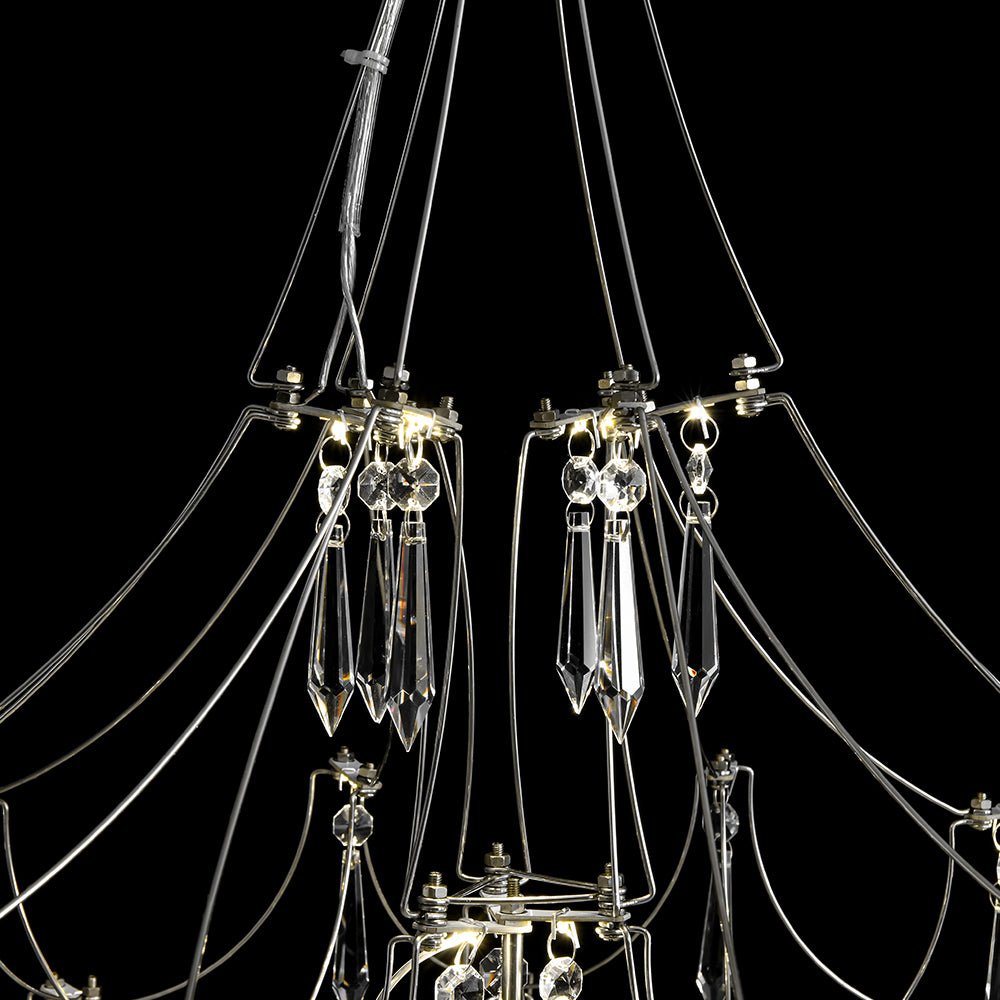 Galaxy Glam Luxury LED Starlight Crystal Chandelier