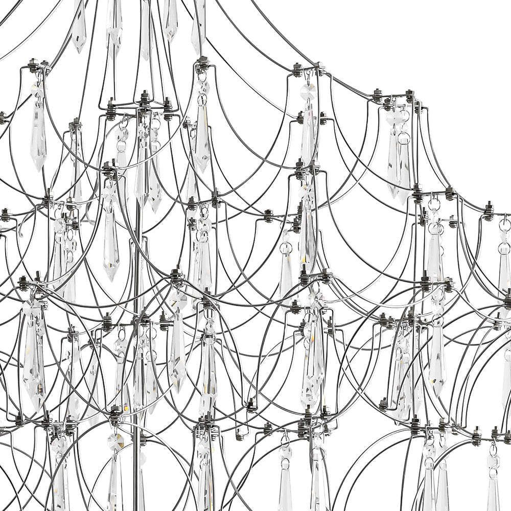 Galaxy Glam Luxury LED Starlight Crystal Chandelier