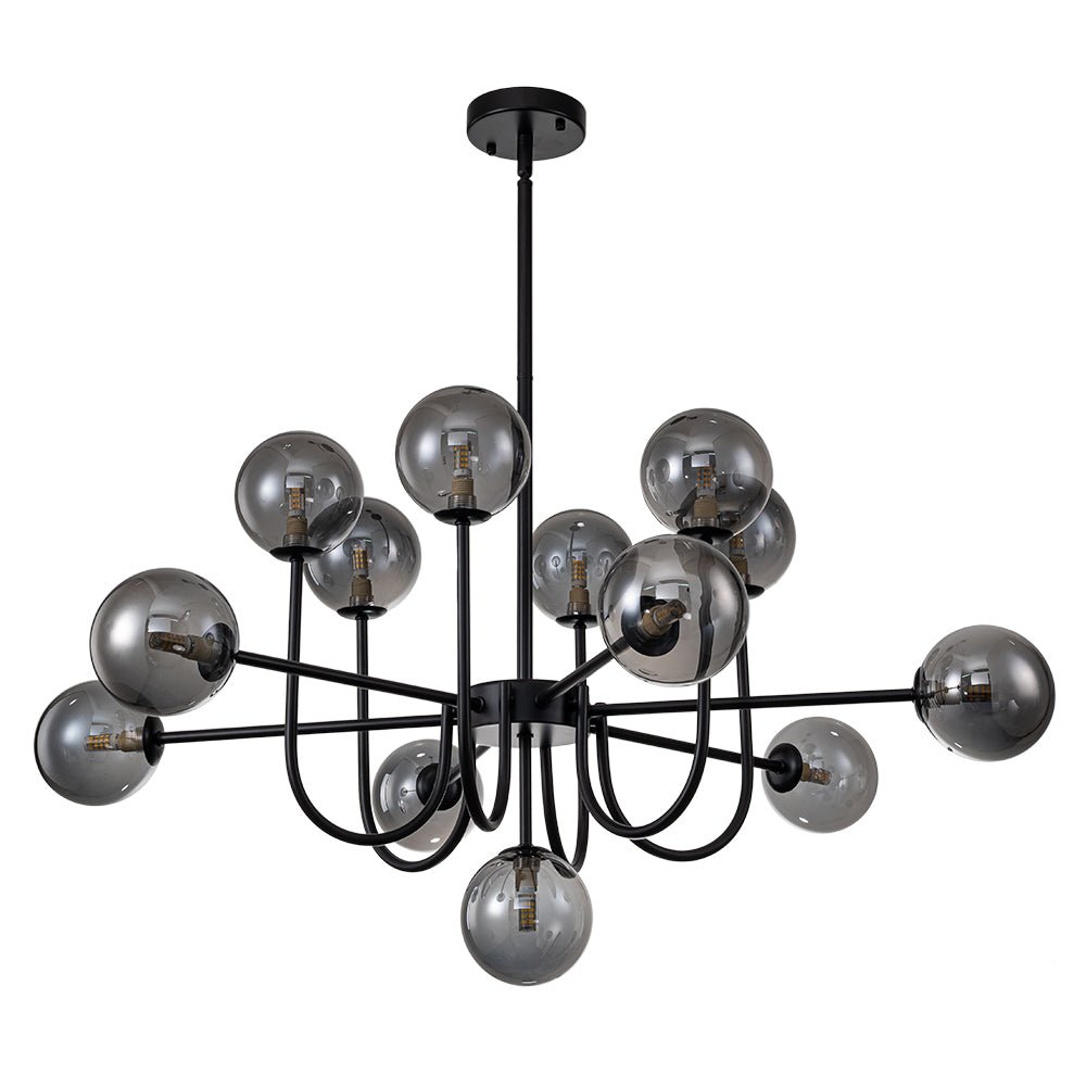 Glam 13-Light Sputnik Glass Globe Bubble Chandelier
