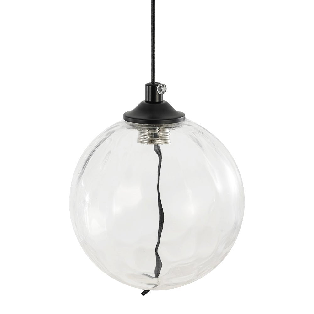 Glam Cluster Textured Water Glass Globe Bubble Chandelier