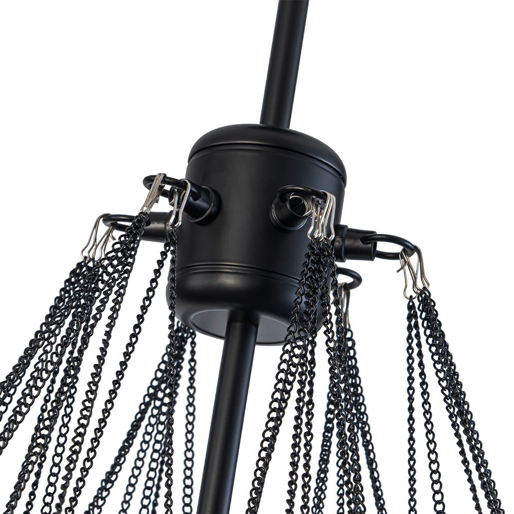 Glam Ribbed Glass Globe Textured Bubble Cluster Chandelier