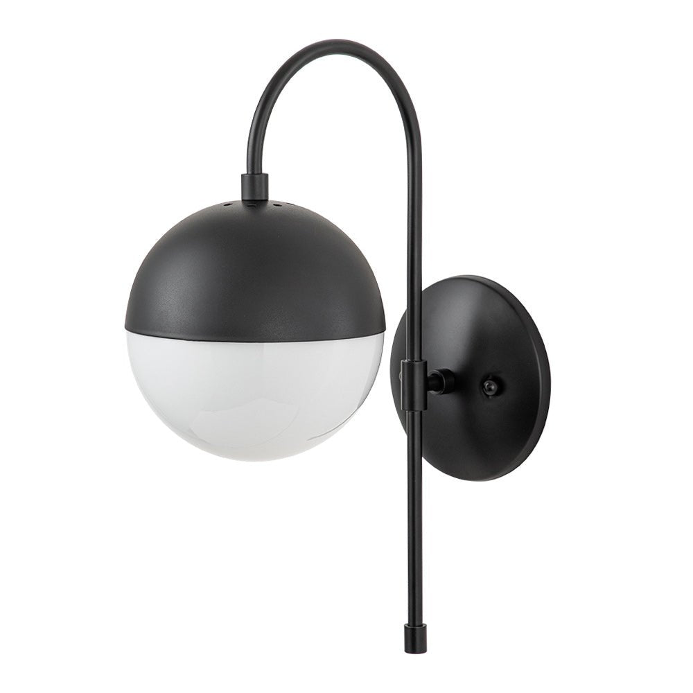 Goose Arm Globe Wall Sconce
