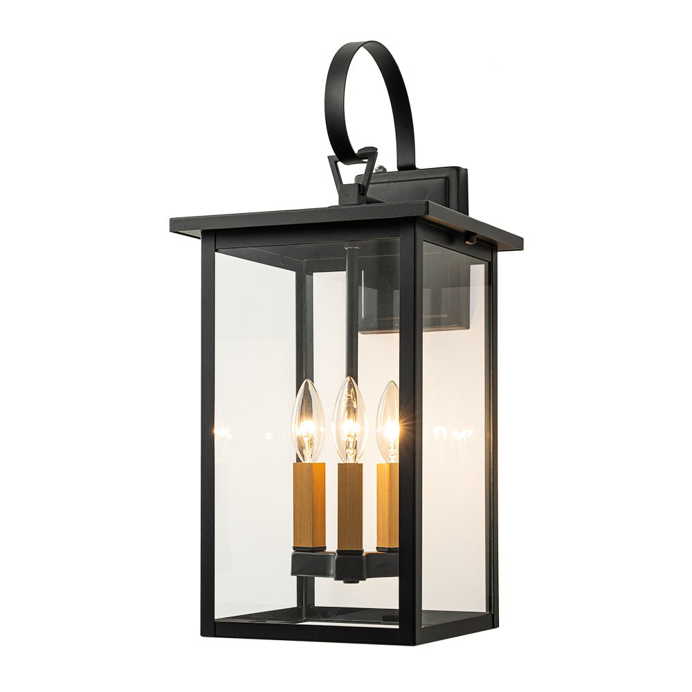 IP23 Farmhouse Square Lantern Outdoor Wall Sconce