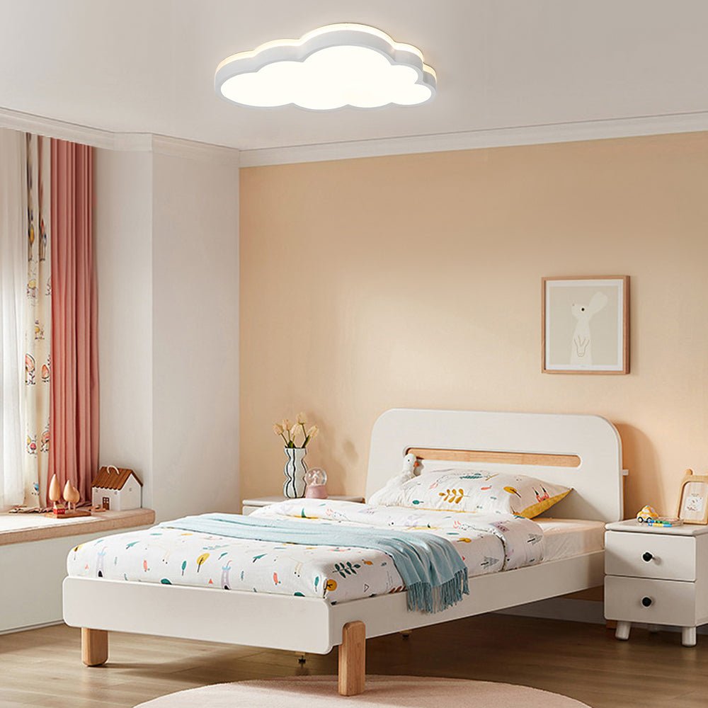 (OpenBox) LED Cloud Light Fixture Dimmable Flush Mount for Kids