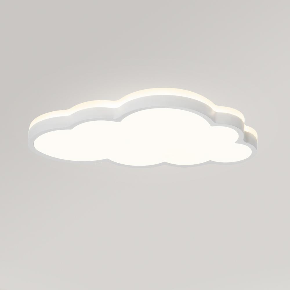 (OpenBox) LED Cloud Light Fixture Dimmable Flush Mount for Kids