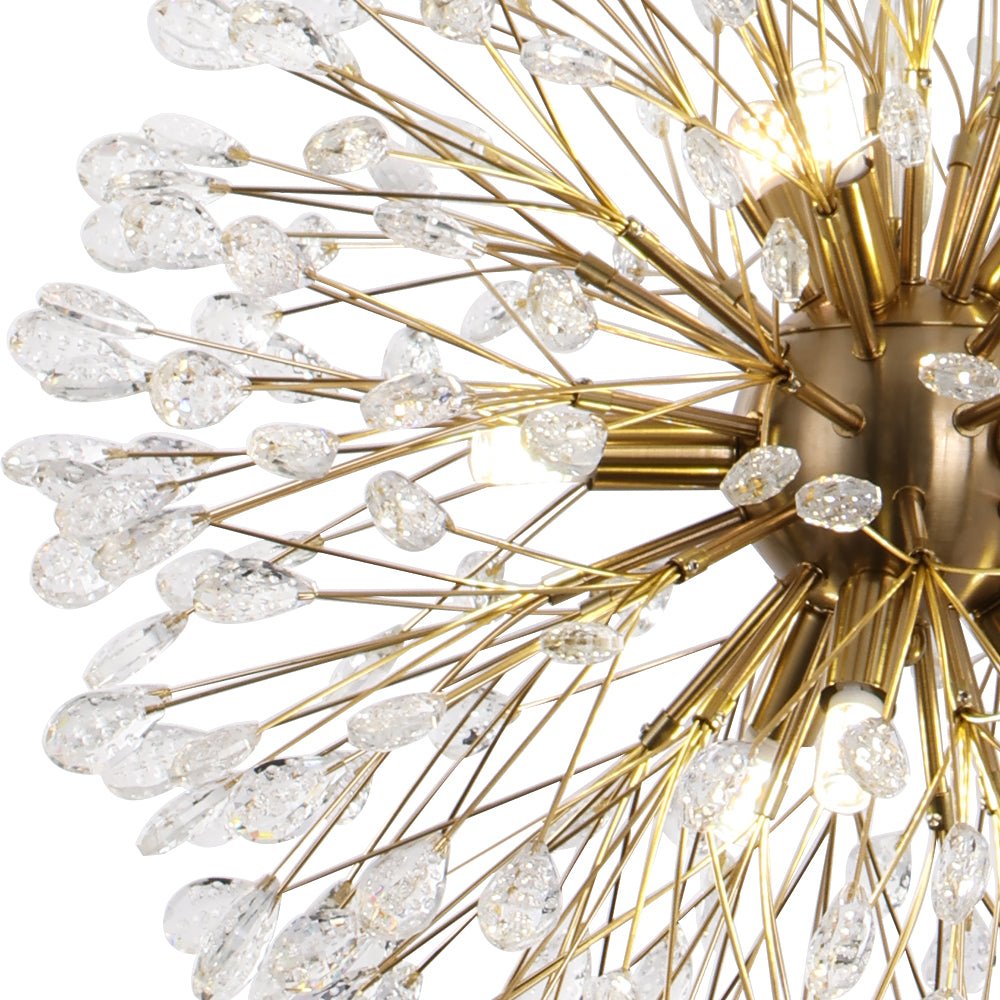 Luxury Bloom Dandelion Crystal Firework Chandelier
