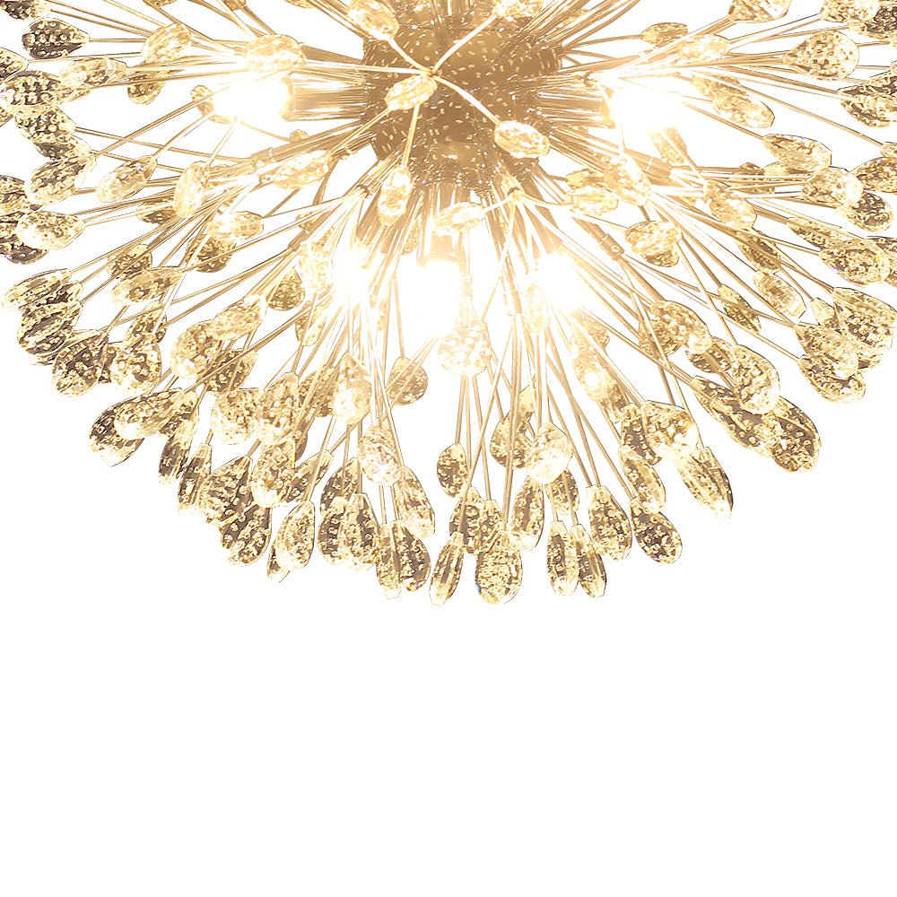 Luxury Bloom Dandelion Crystal Firework Chandelier