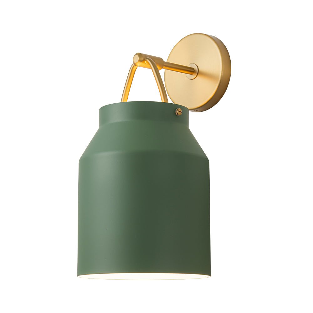 Mid-Century 1-Light Hanging Jar Shade Wall Sconce