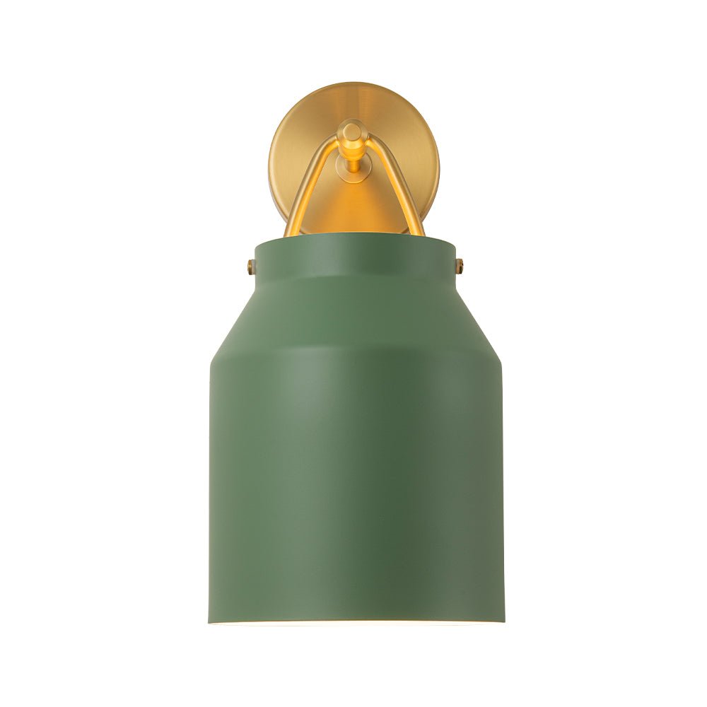 Mid-Century 1-Light Hanging Jar Shade Wall Sconce