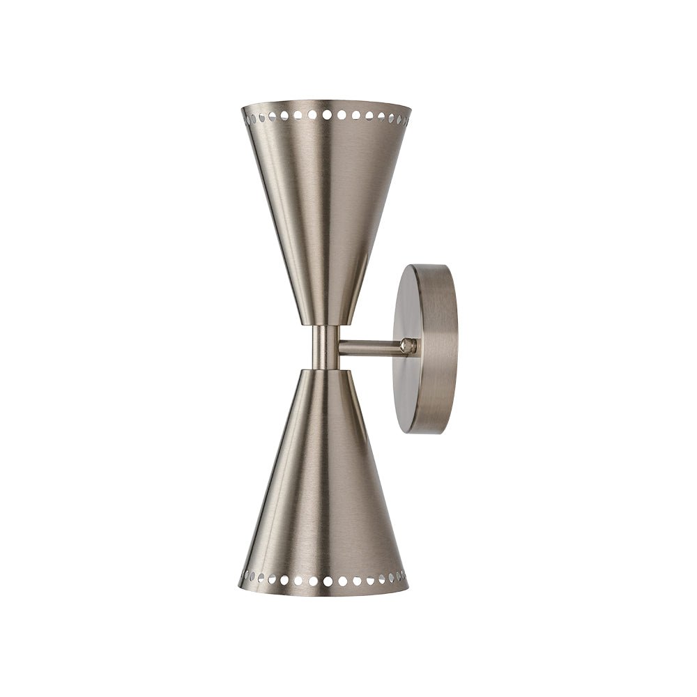 Mid-Century Modern 2-Light Up Down Cone Wall Sconce