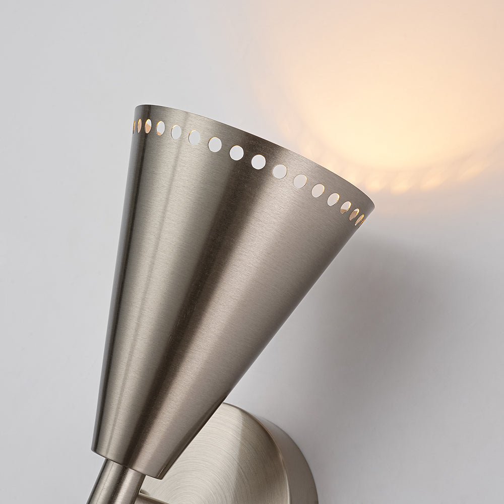 Mid-Century Modern 2-Light Up Down Cone Wall Sconce
