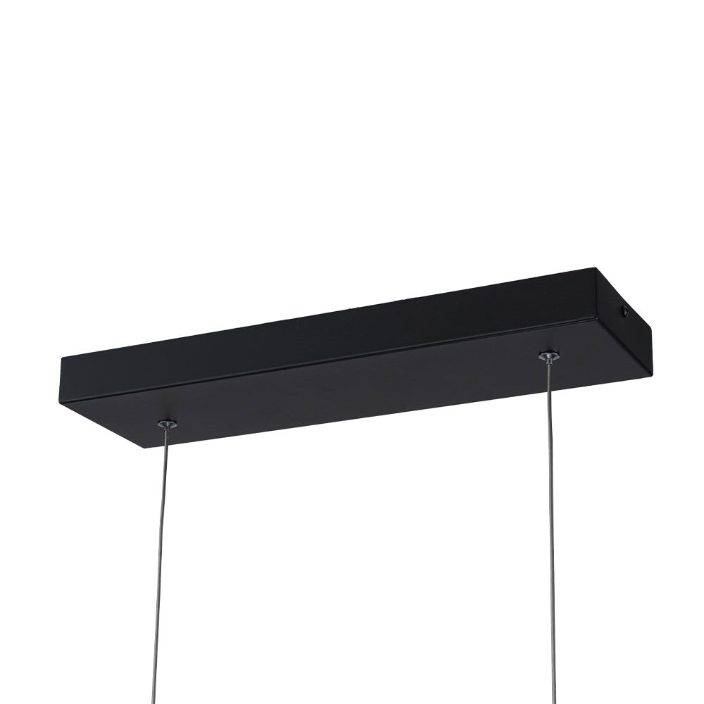 Minimalist Dimmable LED Black Arched Island Chandelier