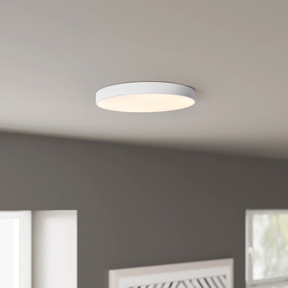 Minimalist LED Drum Flush Mount Ceiling Light