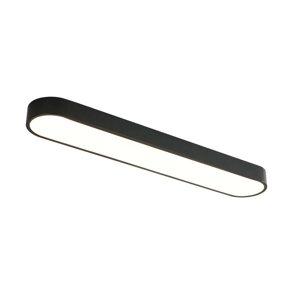 Minimalist Long Oval Dimmable LED Flush Mount Ceiling Light