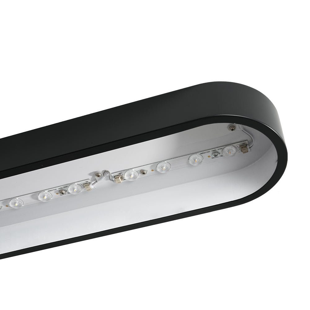Minimalist Long Oval Dimmable LED Flush Mount Ceiling Light