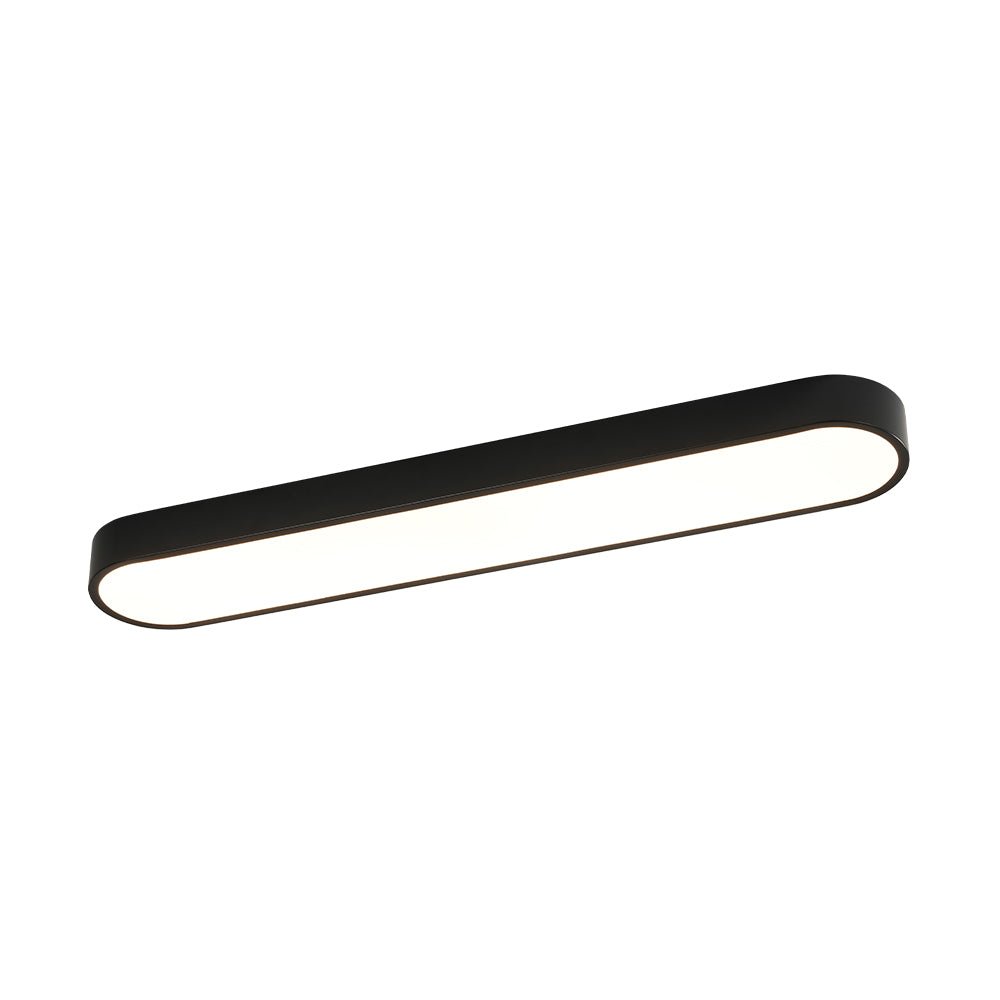 Minimalist Long Oval Dimmable LED Flush Mount Ceiling Light