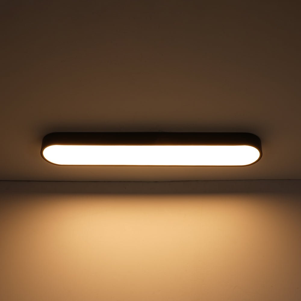 Minimalist Long Oval Dimmable LED Flush Mount Ceiling Light