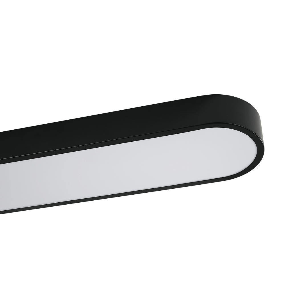 Minimalist Long Oval Dimmable LED Flush Mount Ceiling Light