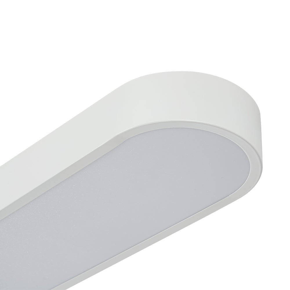 Minimalist Long Oval Dimmable LED Flush Mount Ceiling Light