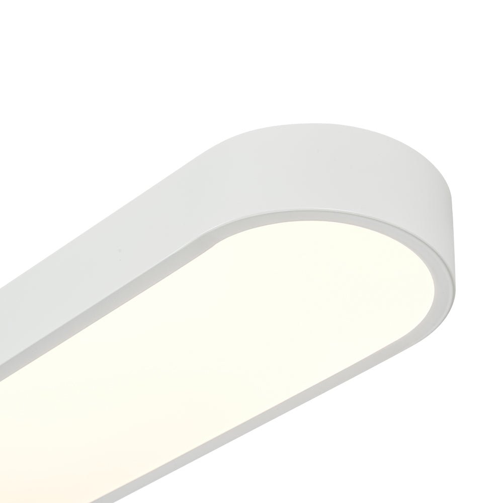 Minimalist Long Oval Dimmable LED Flush Mount Ceiling Light