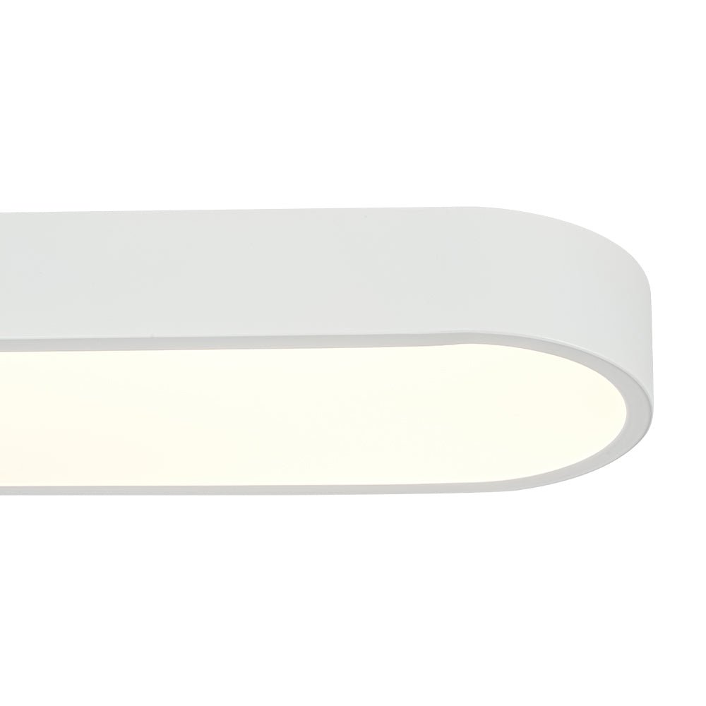 Minimalist Long Oval Dimmable LED Flush Mount Ceiling Light