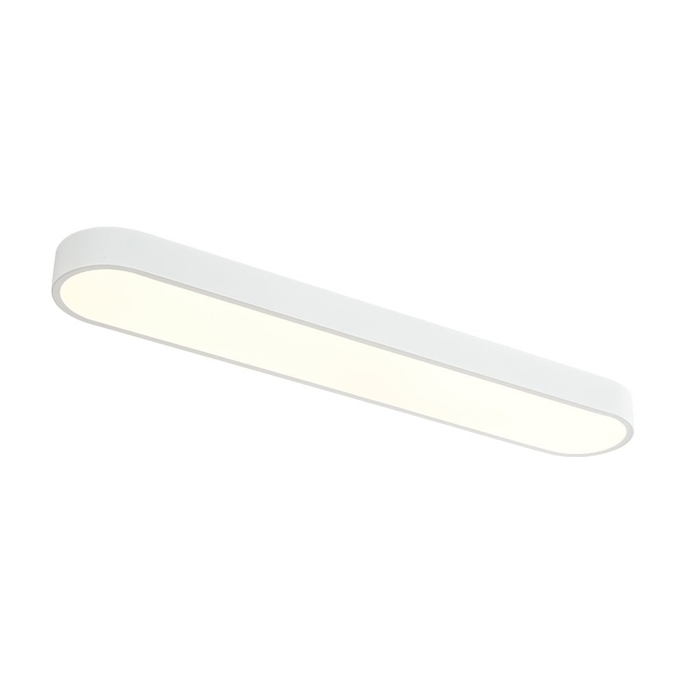 Minimalist Long Oval Dimmable LED Flush Mount Ceiling Light