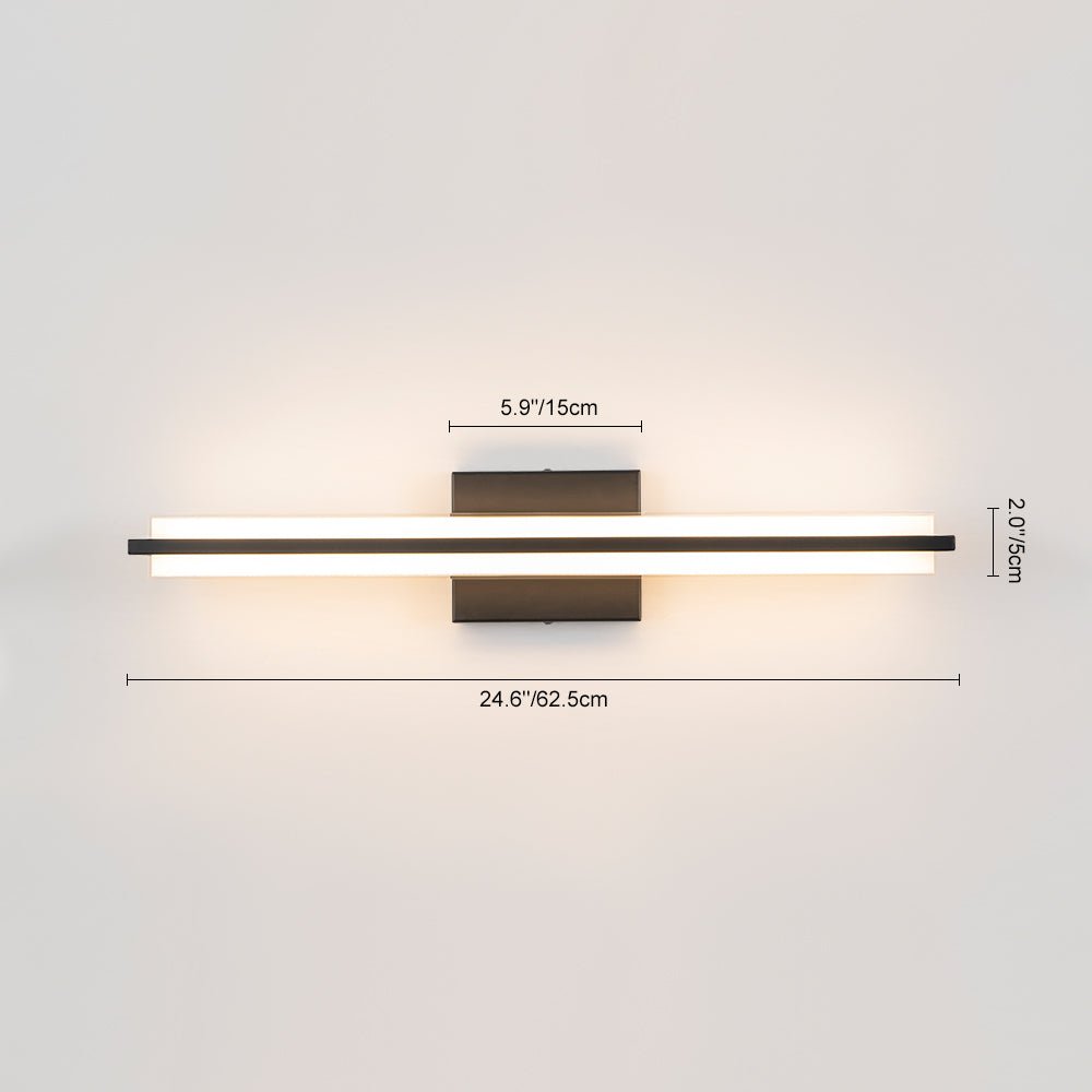 Minimalist Rectangle Dimmable LED Vanity Wall Light