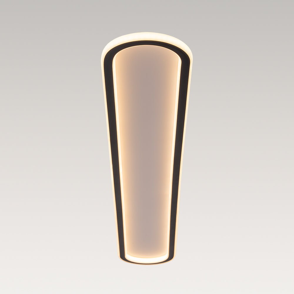 Minimalist Streamlined Oval Warm LED Ceiling Light