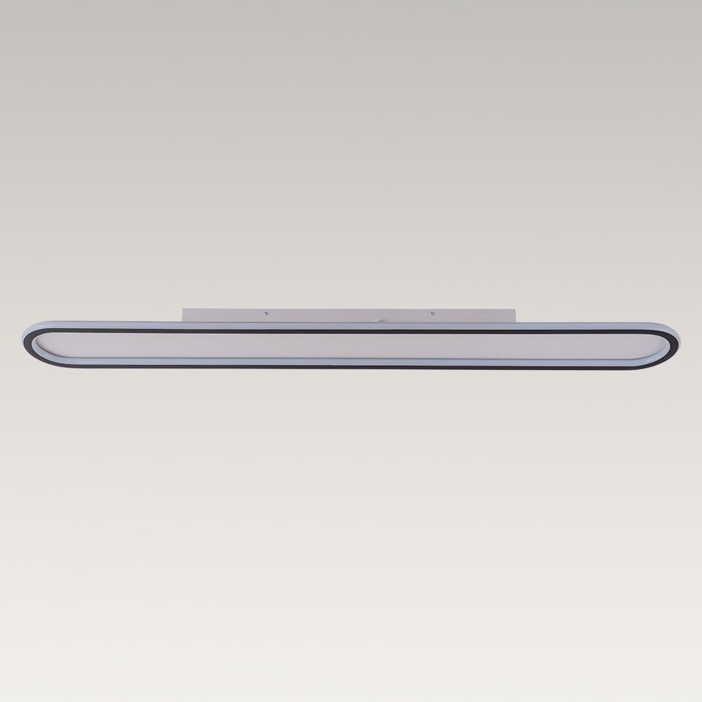 Minimalist Streamlined Oval Warm LED Ceiling Light