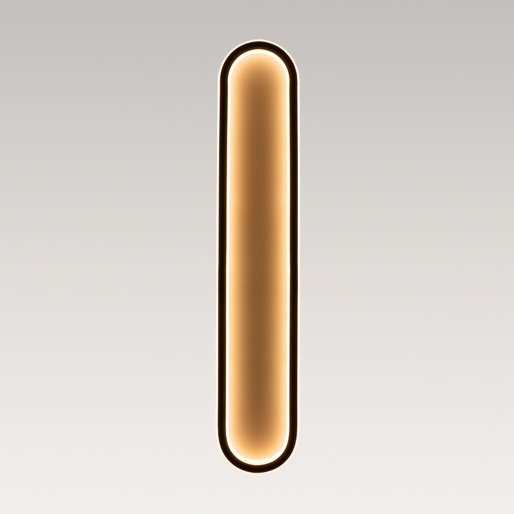 Minimalist Streamlined Oval Warm LED Ceiling Light