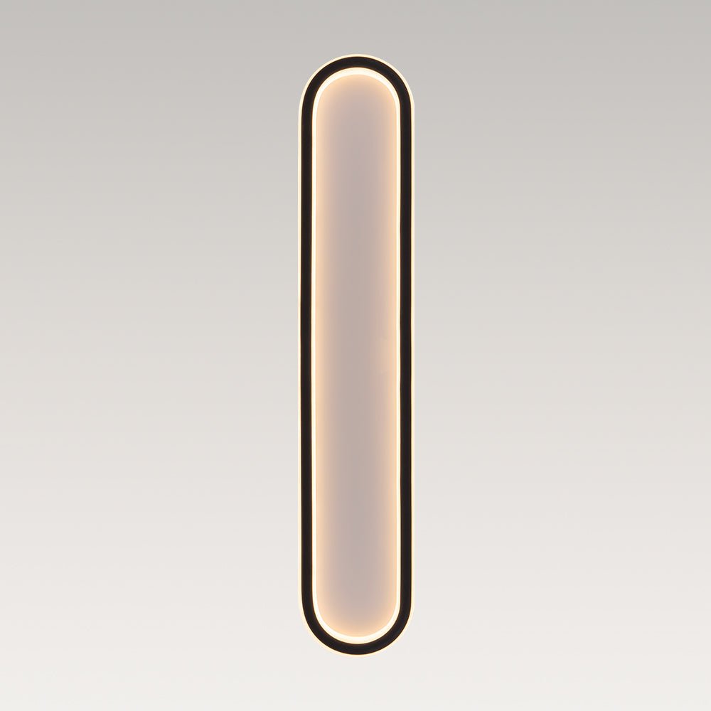 Minimalist Streamlined Oval Warm LED Ceiling Light