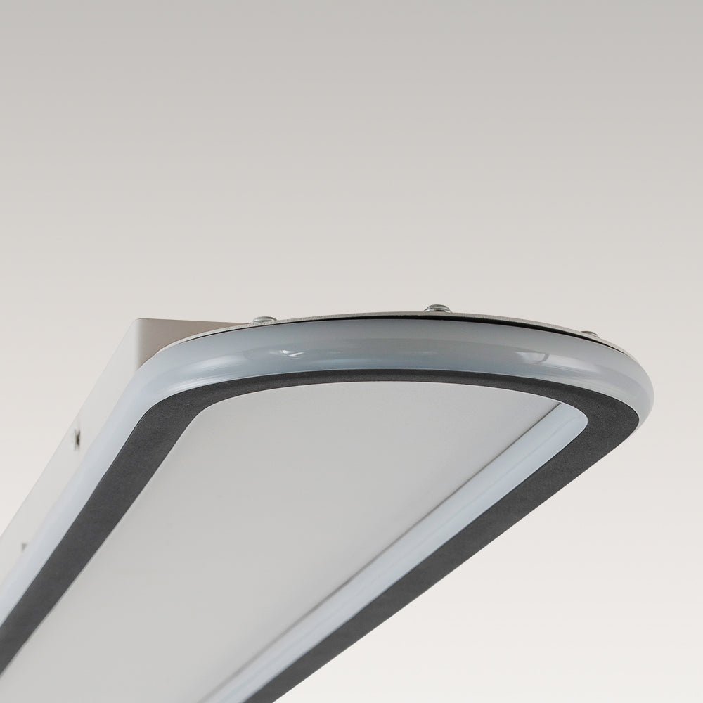 Minimalist Streamlined Oval Warm LED Ceiling Light