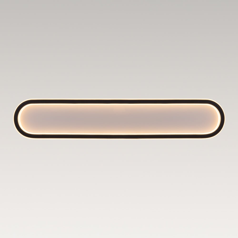 Minimalist Streamlined Oval Warm LED Ceiling Light