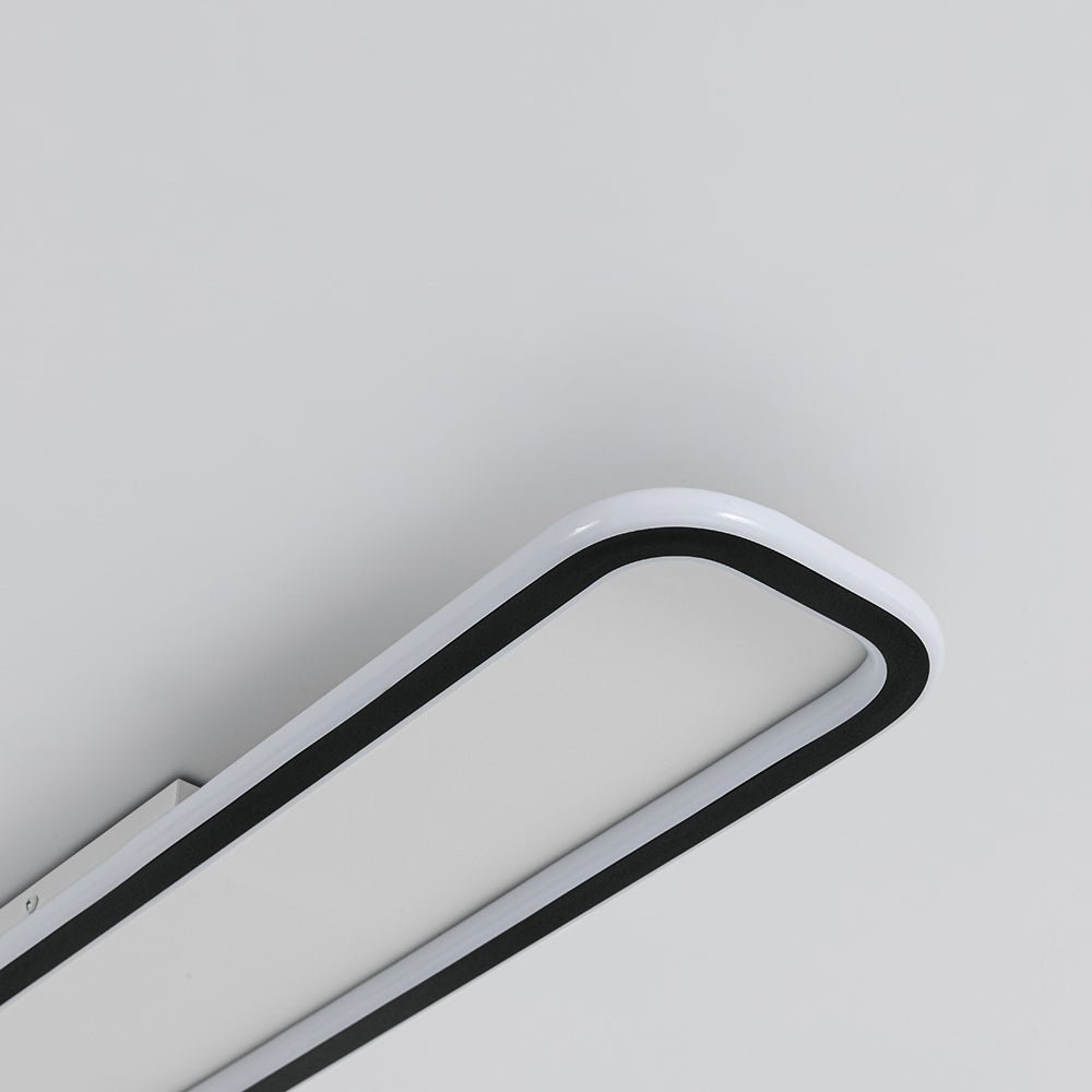 Minimalist Streamlined Rectangular Warm LED Ceiling Light