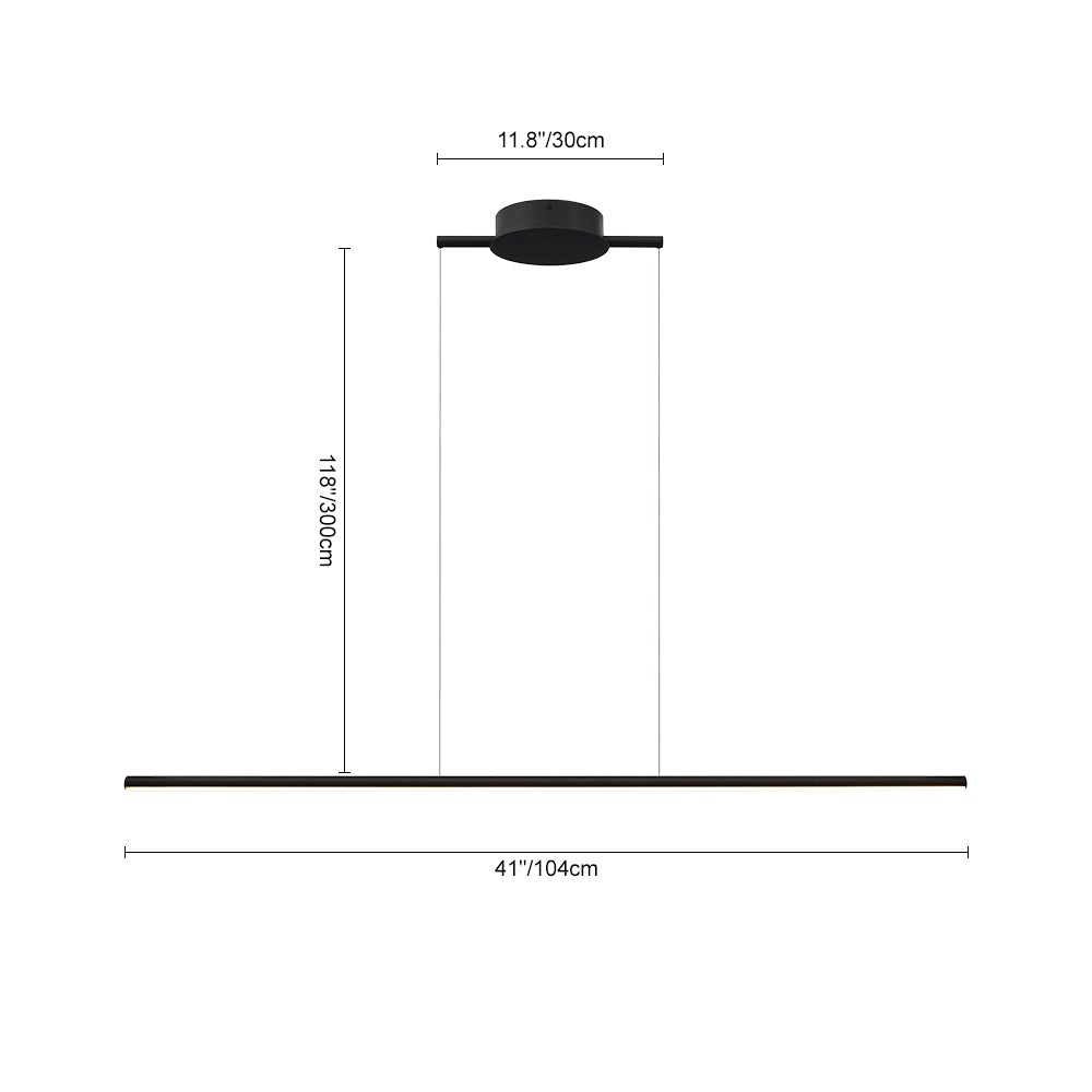 (OpenBox) Dimmable Minimalist Tube LED Linear Pendant