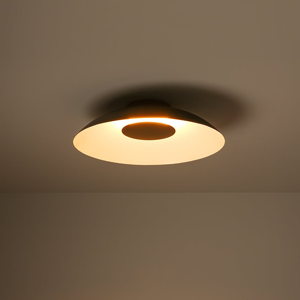 Minimalist Wide Flat Dome Dimmable LED Ceiling Light
