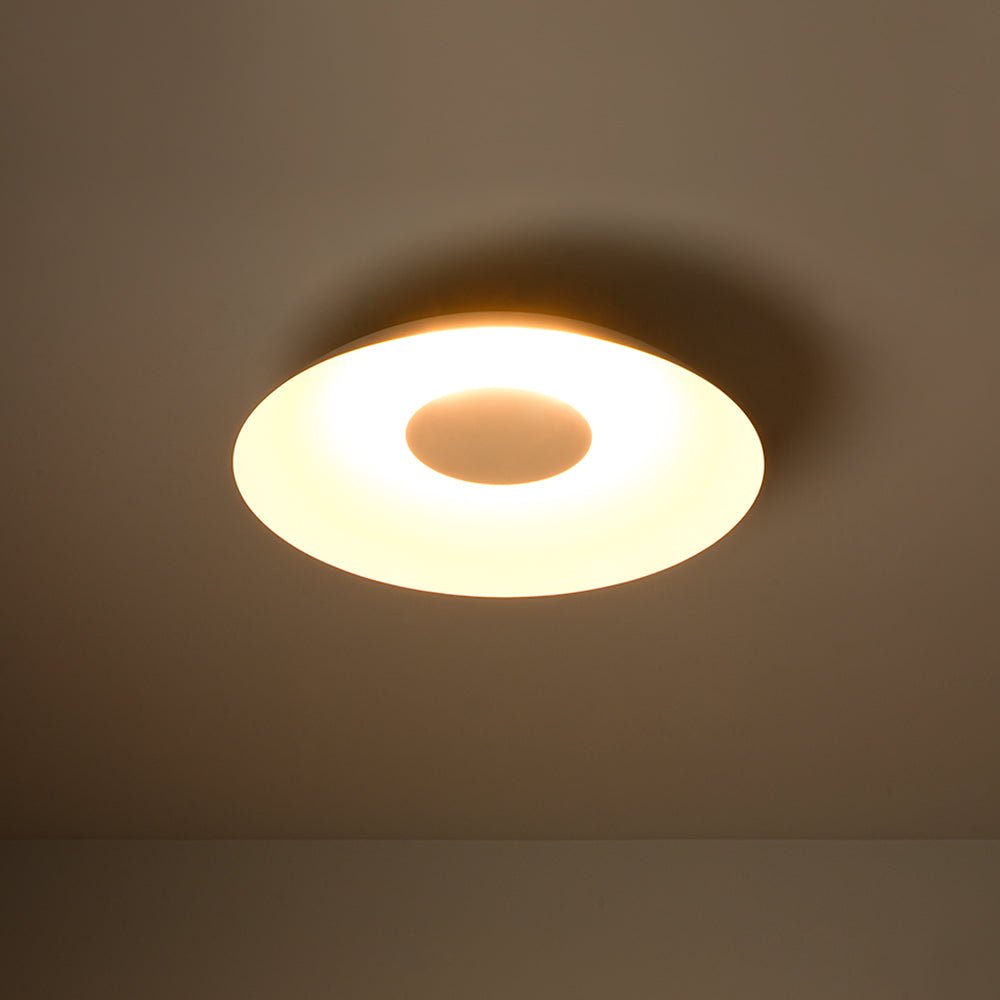Minimalist Wide Flat Dome Dimmable LED Ceiling Light