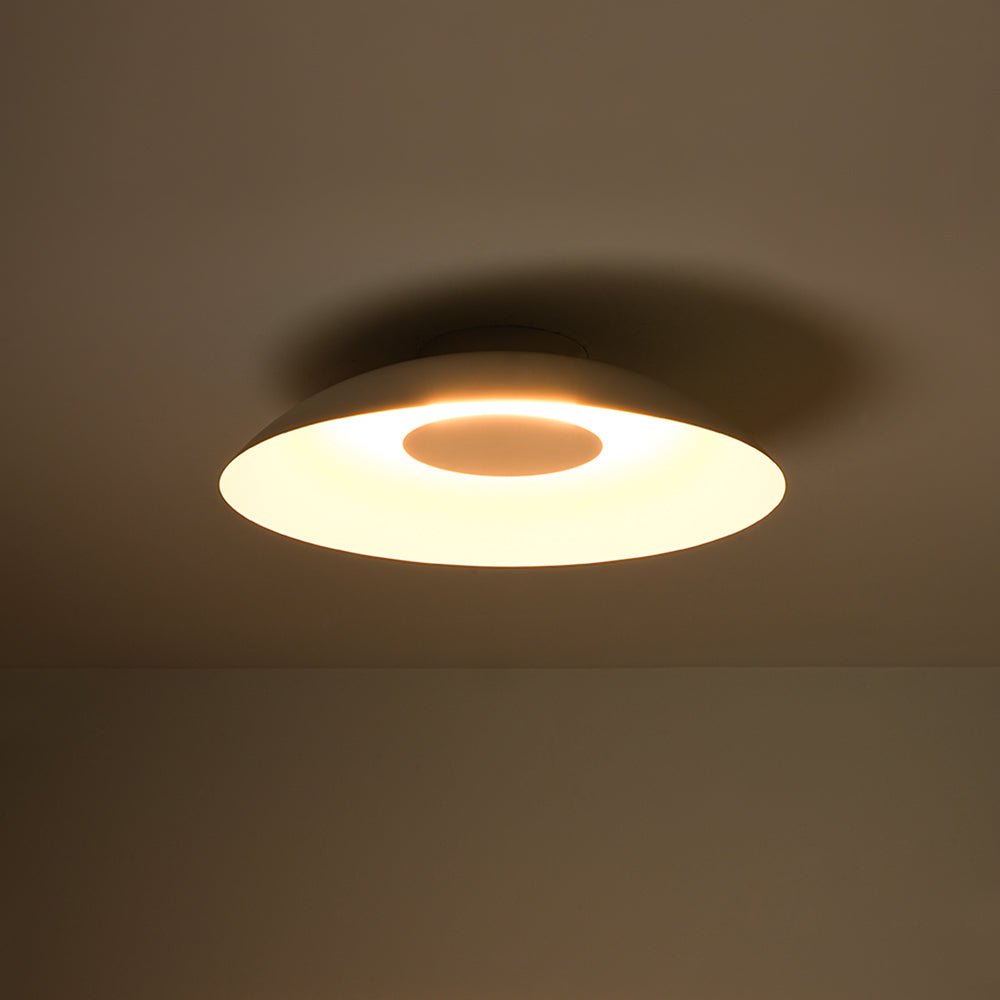Minimalist Wide Flat Dome Dimmable LED Ceiling Light