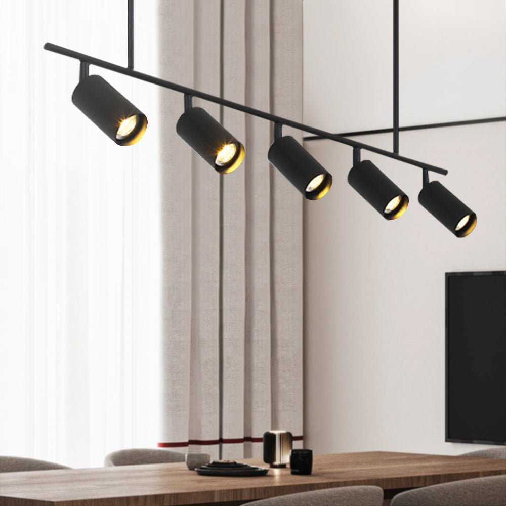 Modern 5-light Island Linear Track Light