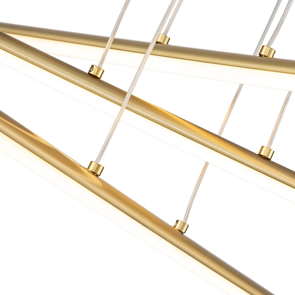 (OpenBox) Modern Dimmable 3-Light Tube LED Pendant Chandelier
