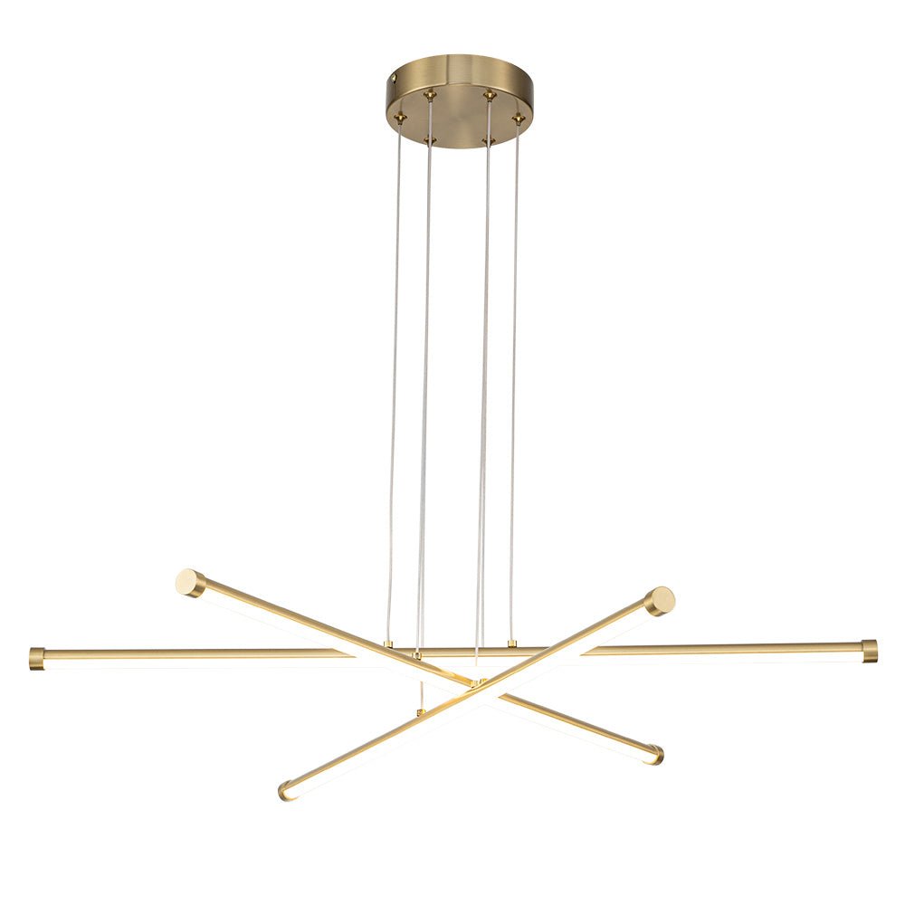 (OpenBox) Modern Dimmable 3-Light Tube LED Pendant Chandelier