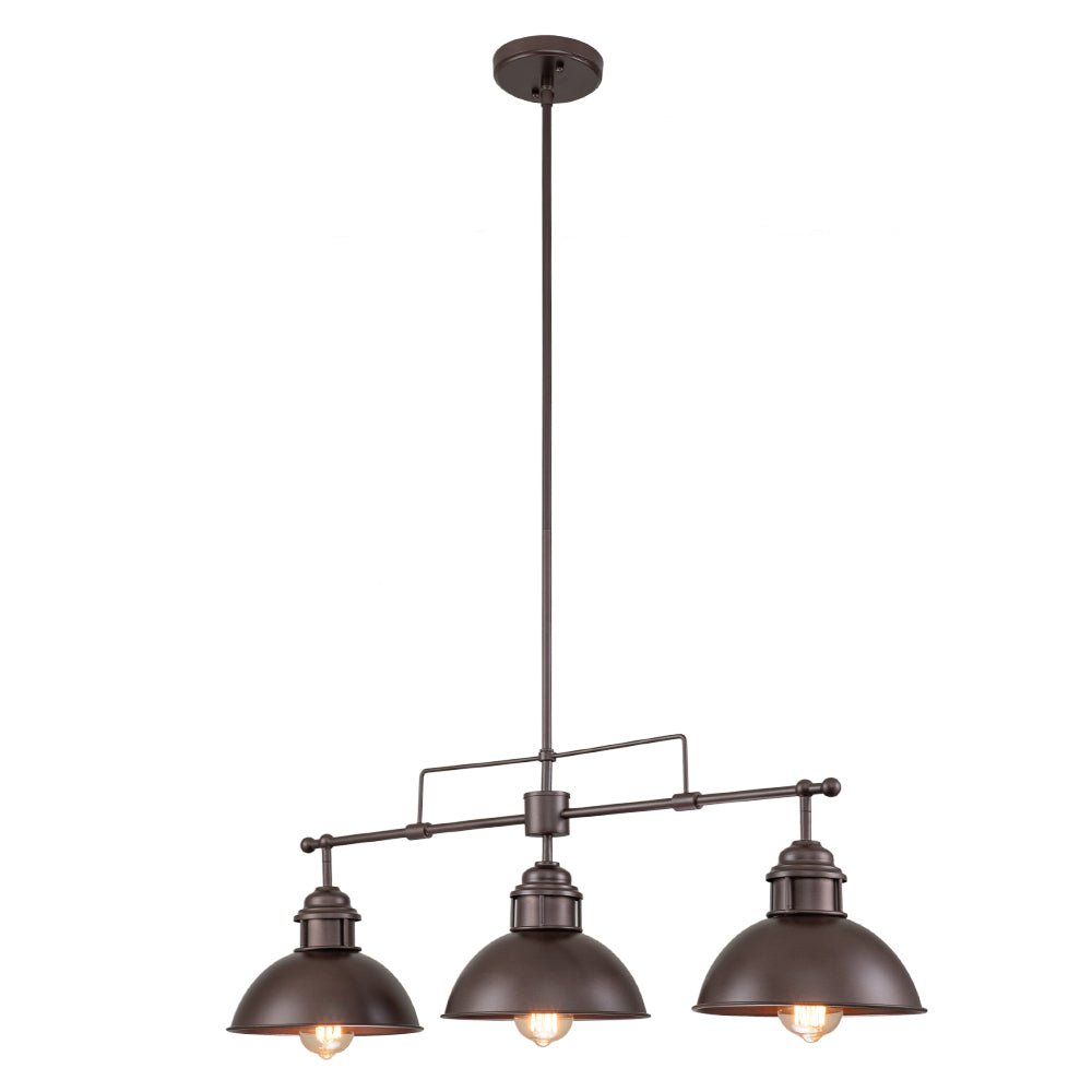 (OpenBox) Modern Farmhouse 3-light Island Pot Lid Dome Pendant