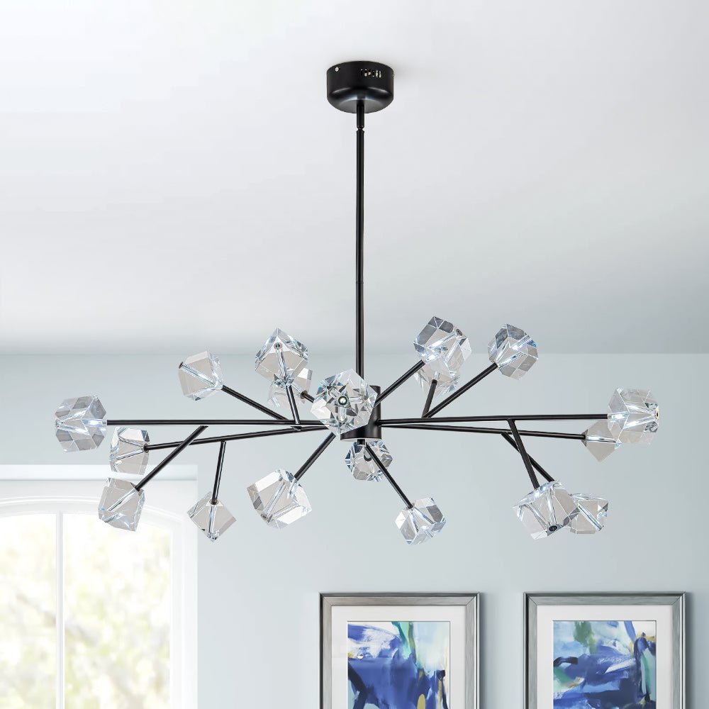 (OpenBox) Modern Mid-century Glam Branch Crystal Sputnik Chandelier