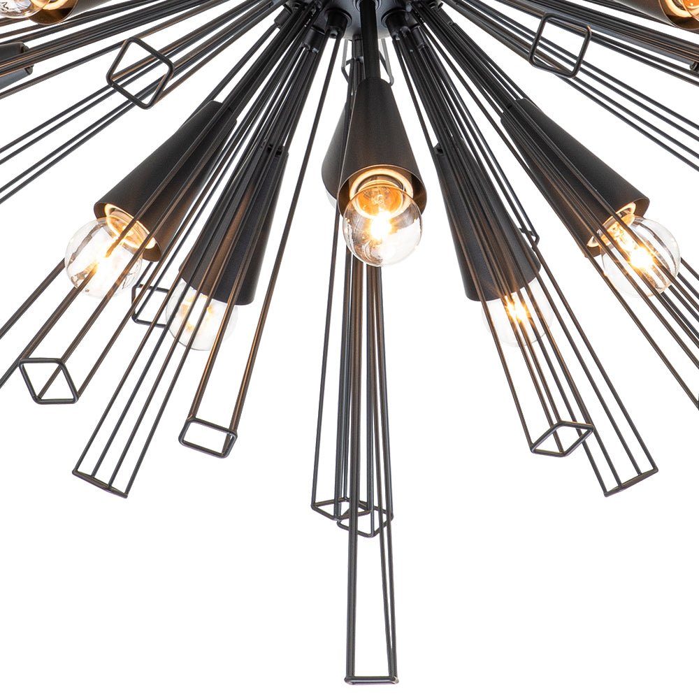 (OpenBox) 10-Light Geometric Sputnik Sunburst Chandelier