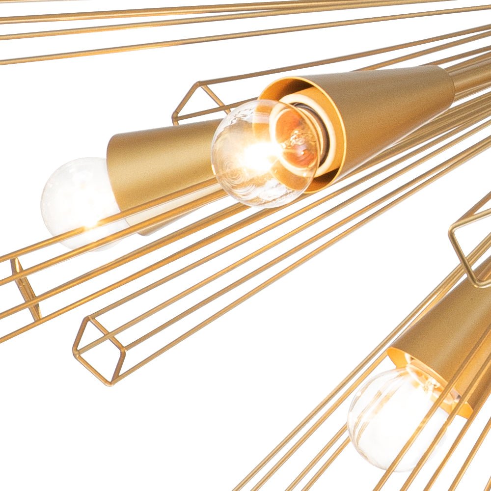 (OpenBox) 10-Light Geometric Sputnik Sunburst Chandelier