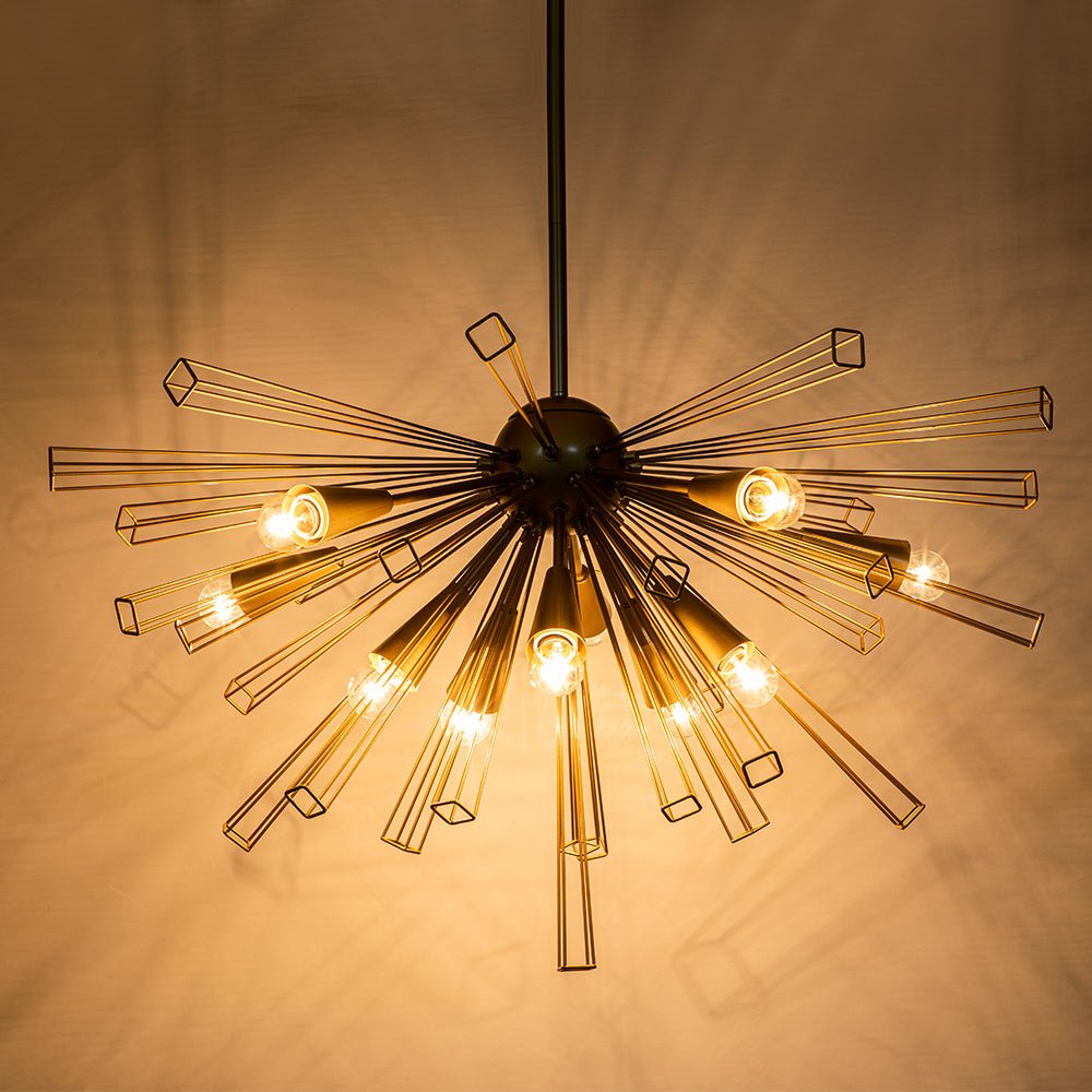 (OpenBox) 10-Light Geometric Sputnik Sunburst Chandelier