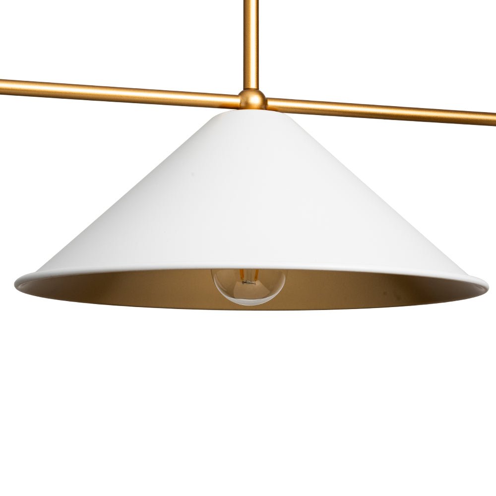 (OpenBox) 3-Light Black Cone Shade Kitchen Island Pendant