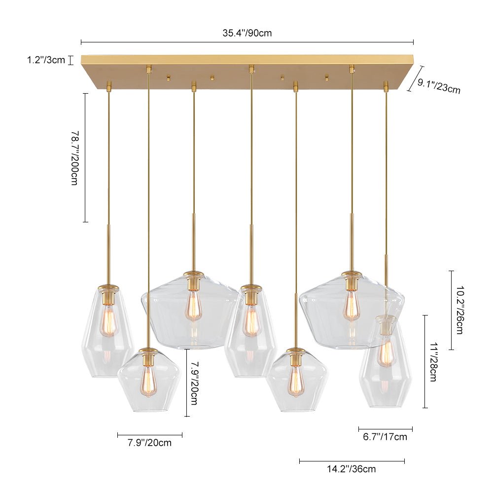 (OpenBox) 7-light Cluster Kitchen Island Pendant Lighting
