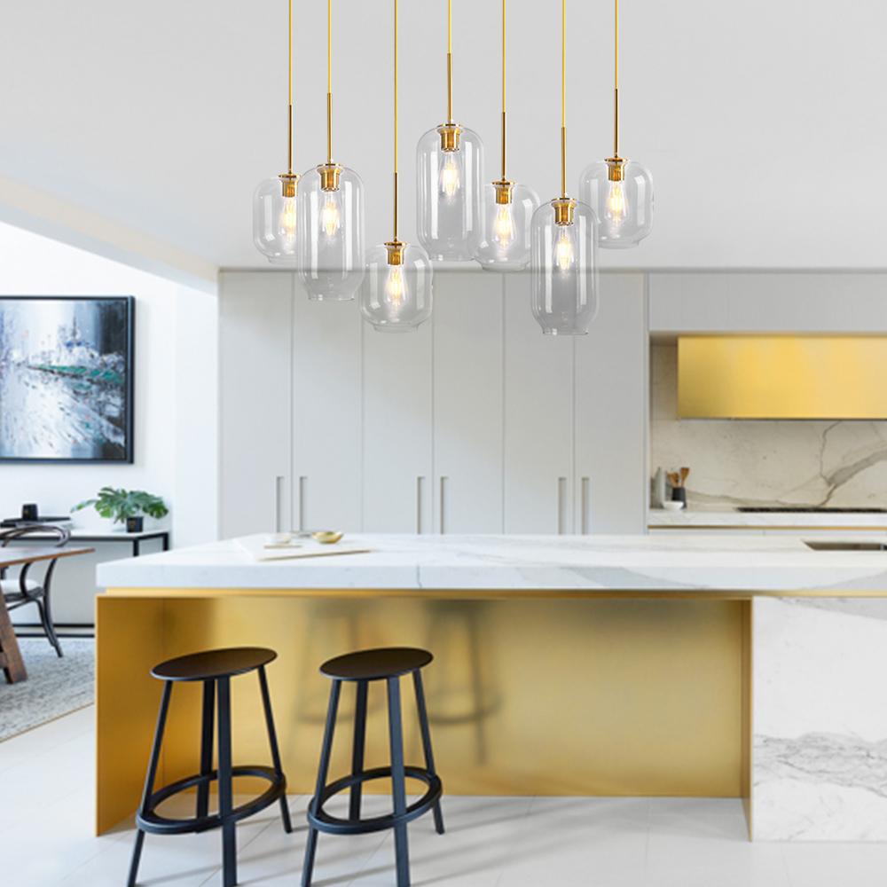 (OpenBox) 7-light Kitchen Island Cluster Pendant Chandelier